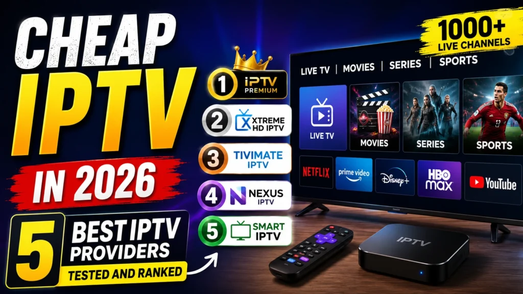 Cheap IPTV in 2026: 5 Best IPTV Providers Tested and Ranked