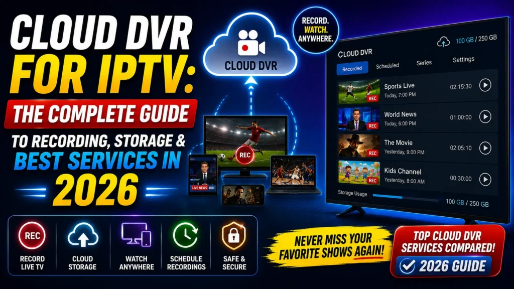 Cloud DVR for IPTV: The Complete Guide to Recording, Storage & Best Services in 2026