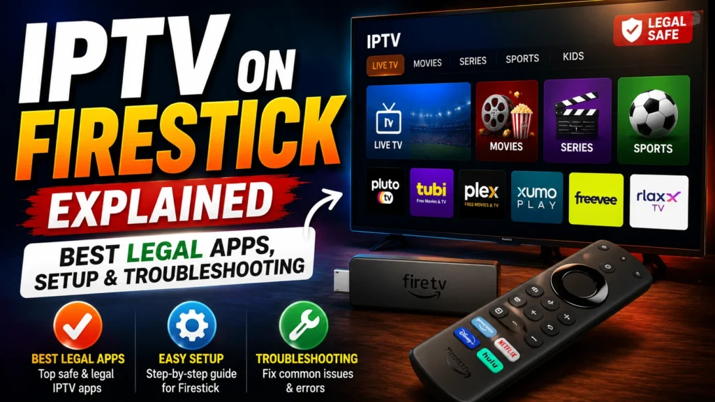 IPTV on Firestick Explained Best Legal Apps, Setup & Troubleshooting