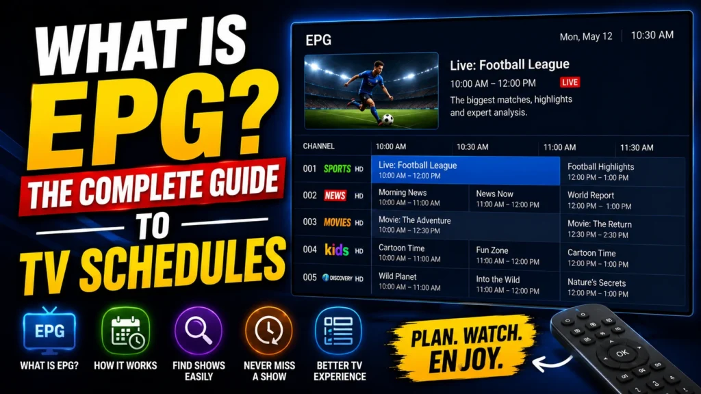 What Is EPG The Complete Guide to TV Schedules