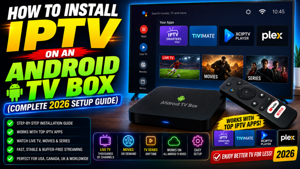 How to Install IPTV on Android TV Box (Complete 2026 Setup Guide)