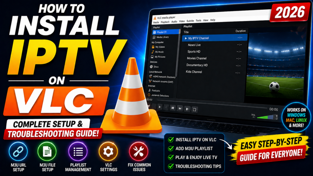 How to Install IPTV on VLC Complete Setup & Troubleshooting Guide (2026)