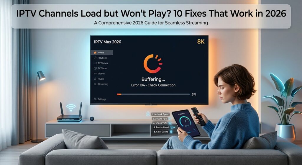 IPTV Channels Load but Won’t Play